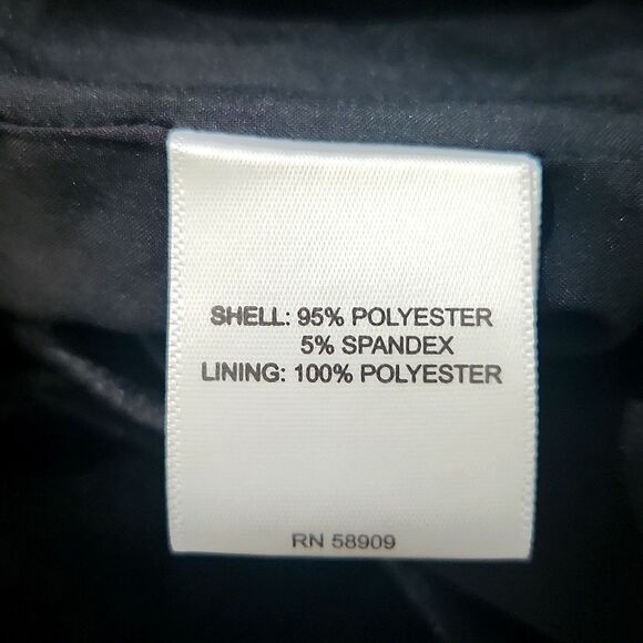 Gibson Latimer Jacket Blazer Womens Size XL Open Front Black Velvet Vampire Goth - Picture 8 of 8